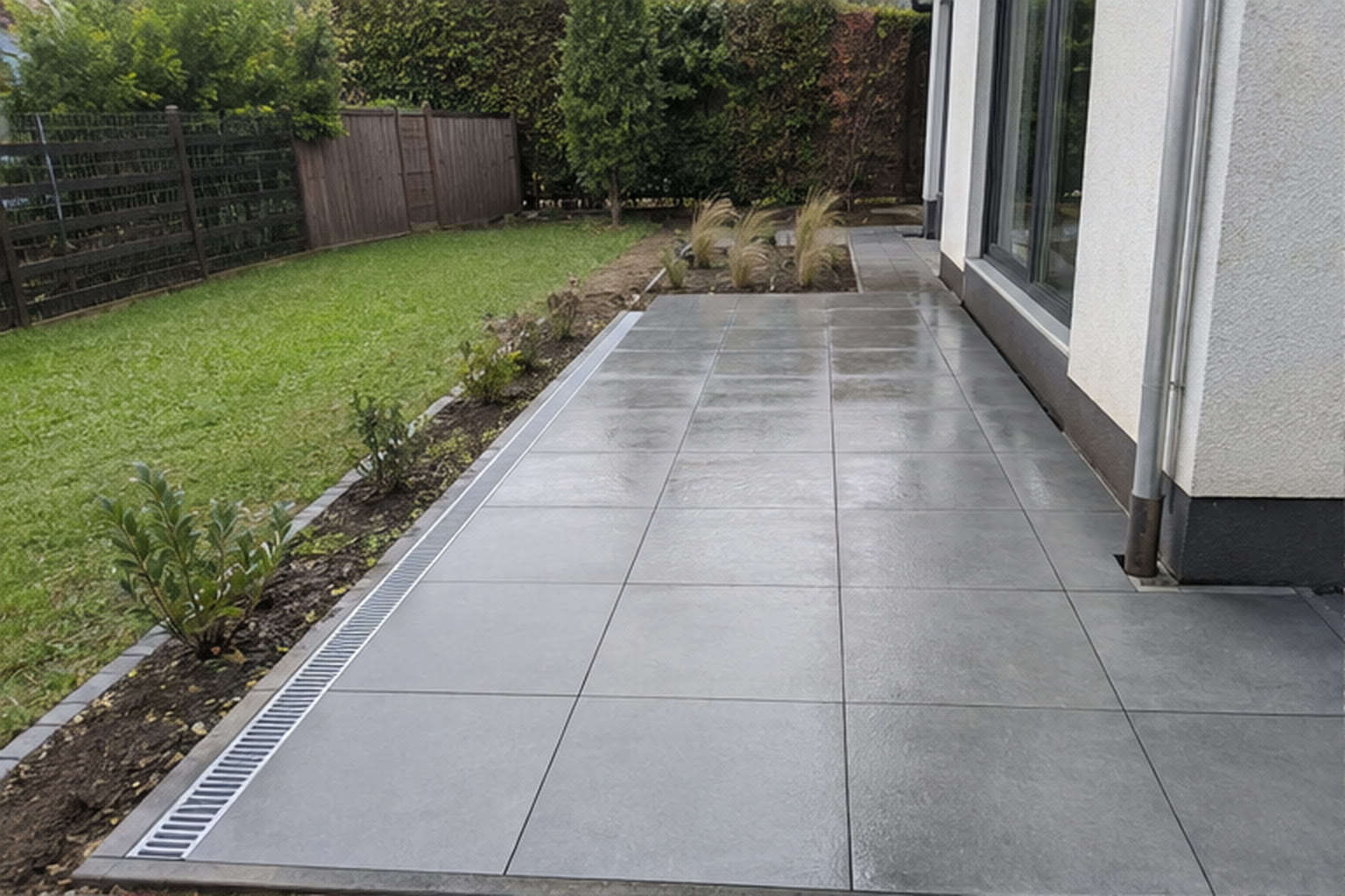 Terrassen und Treppen